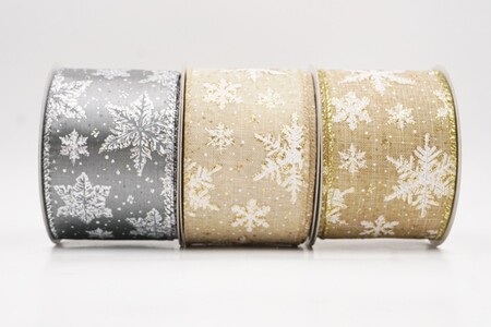 Cinta de alambre con patrón de copos de nieve en brillo_KW0370.KW0371.KW0372.KW0373 (2)